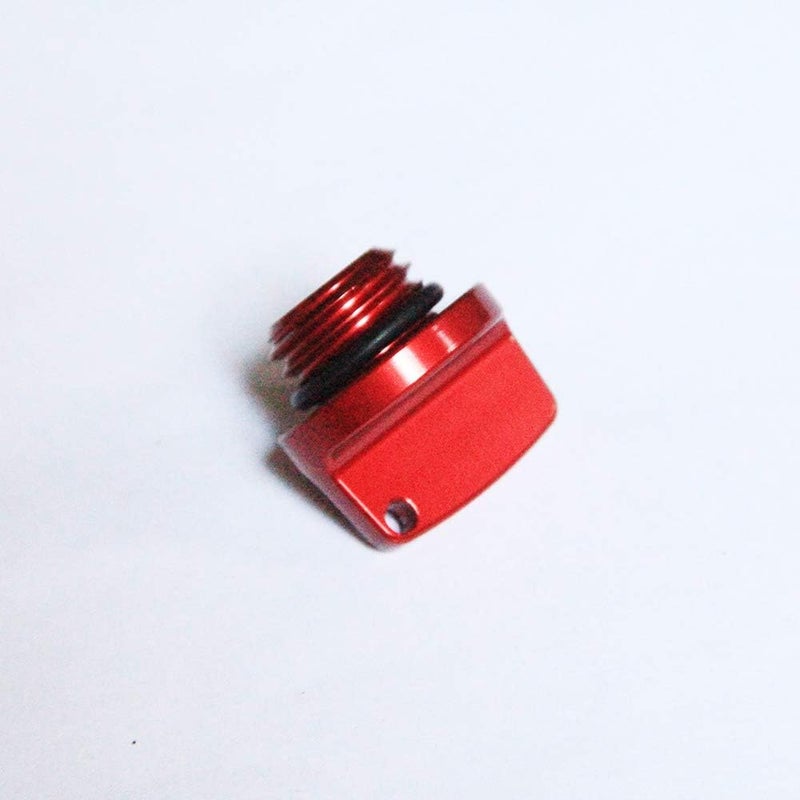 HYEPIVOT M20x2.5mm CNC Aluminum Oil Filler Cap Plug for CRF150R CR125R CR250R CRF250R CRF450R CB250F CB300F CBR250R CBR300R CBR400R CBR500R CBR600RR Red - Image 1